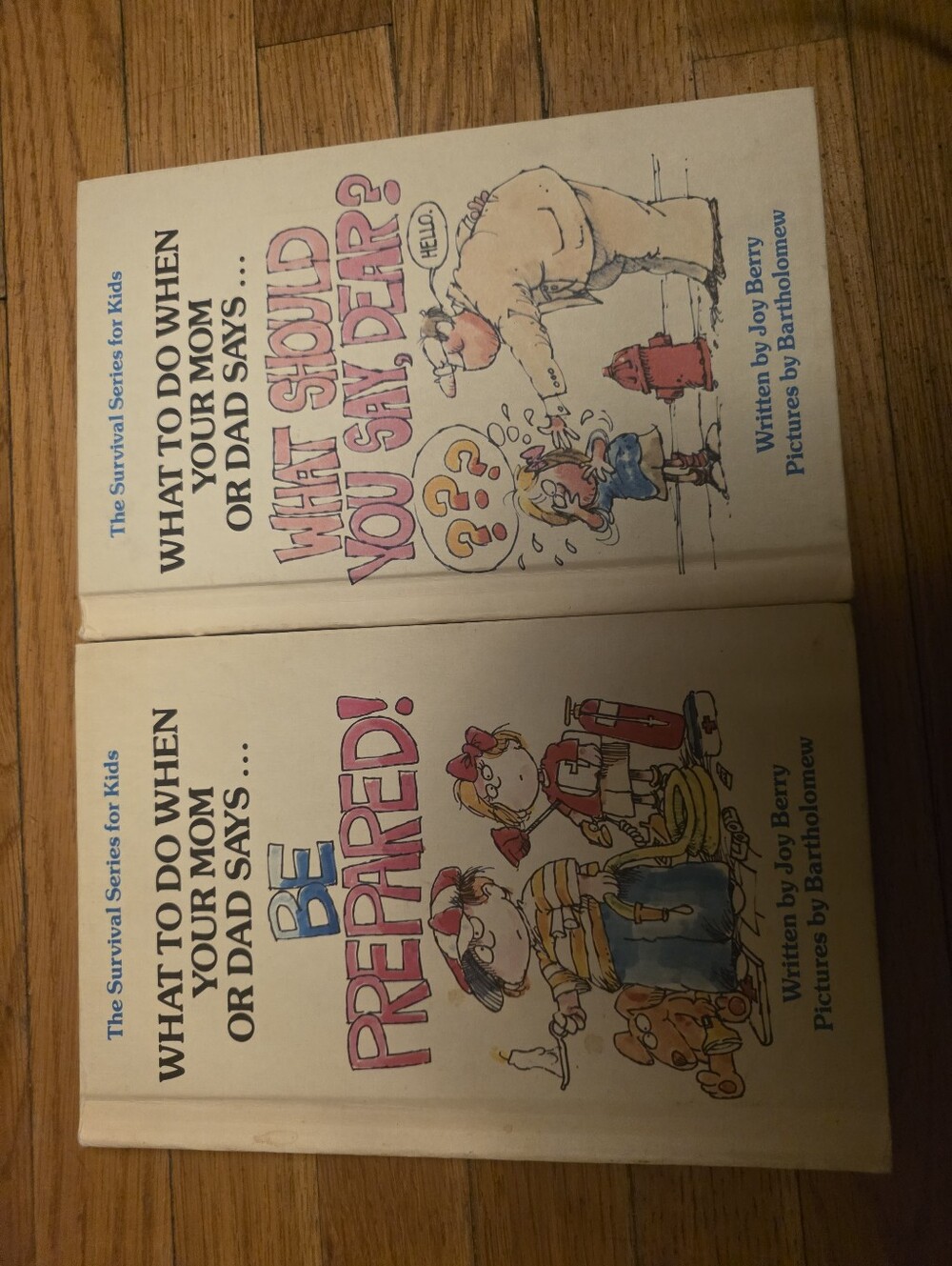 What to Do When Your Mom or Dad Says ... "BE PREPARED!" by Joy Berry, HC Lot X2